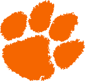 Clemson Tigers football logo vector