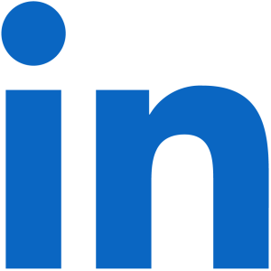 LinkedIn “in” icon vector