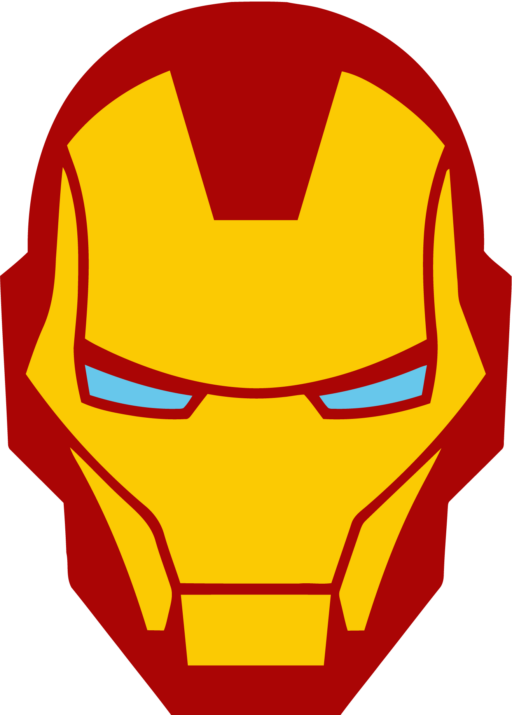 Iron Man (face mask) Vector PNG Transparent & Editable Formats